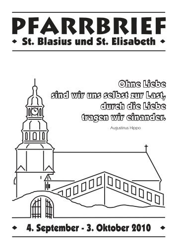 PFARRBRIEF - Katholische Kirchengemeinden in Stadtallendorf