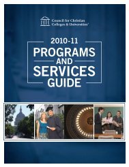 Download Guide [PDF] - Council for Christian Colleges & Universities