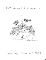 a complete listing of Art Awards - Hoosic Valley Central School