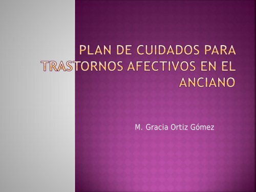 Plan de Cuidados para Trastornos Afectivos en el ... - Scmgg.com