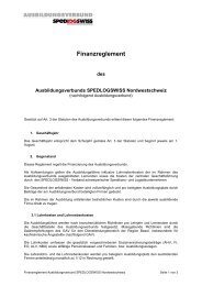 Finanzreglement Ausbildungsverbund SPEDLOGSWISS ... - abvbsl.ch