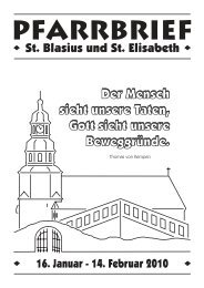 PFARRBRIEF - Katholische Kirchengemeinden in Stadtallendorf