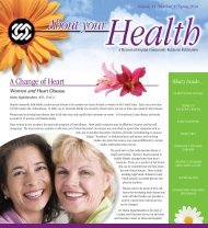 About Your Health April 2010.pdf - Memorial Hospital