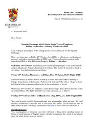 Final Letter - Birkenhead School