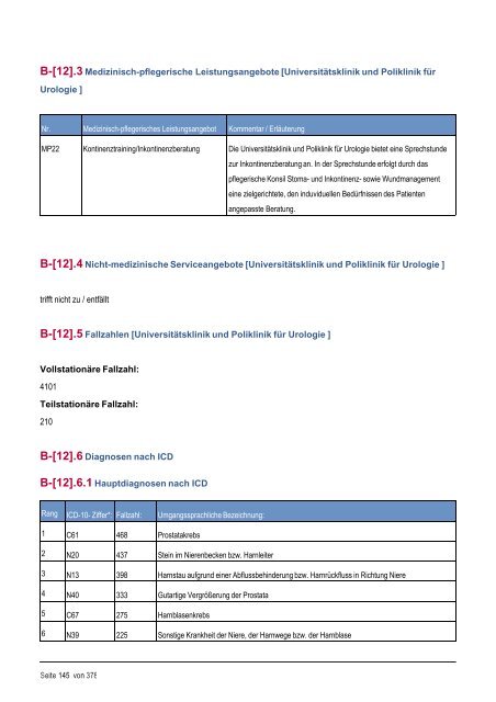 Strukturierter Qualitätsbericht - Medizinische Fakultät der Martin ...