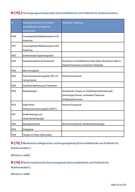 Strukturierter Qualitätsbericht - Medizinische Fakultät der Martin ...