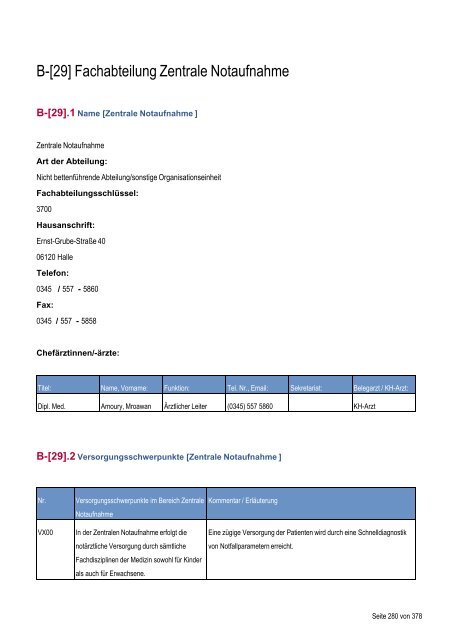 Strukturierter Qualitätsbericht - Medizinische Fakultät der Martin ...