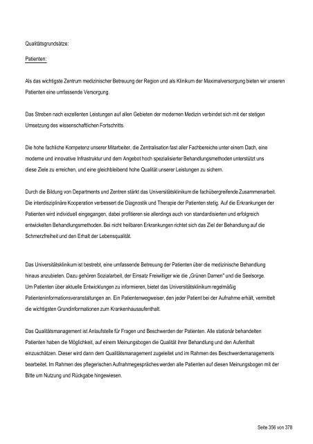 Strukturierter Qualitätsbericht - Medizinische Fakultät der Martin ...