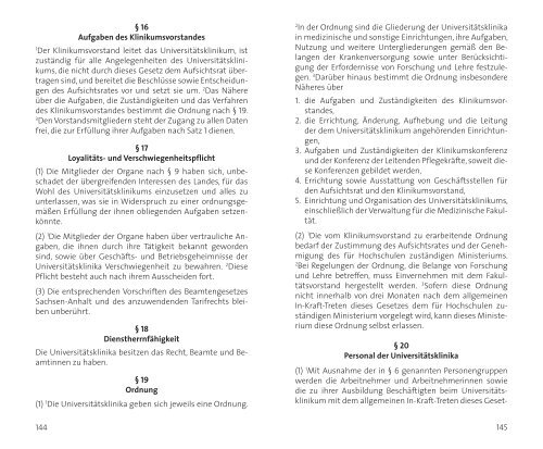 Hochschulgesetz des Landes Sachsen-Anhalt (HSG LSA ...