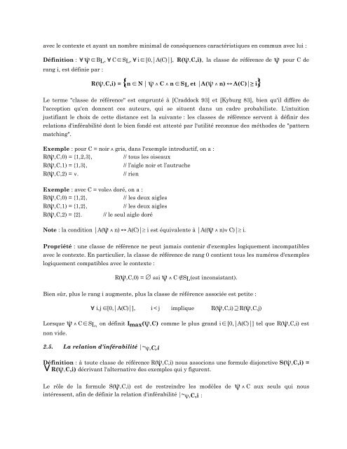 Une utilisation non monotone du calcul propositionnel clas - Laurent ...