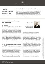 13/2010 UMSATZSTEUER NEWSLETTER - KMLZ