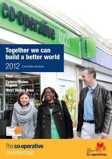 Together we can build a better world - The Co-operative