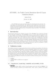 ATCOSIM - Air Traffic Control Simulation Speech Corpus ... - spsc