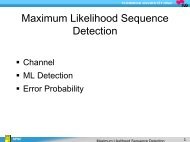 Maximum Likelihood Sequence Detection - spsc