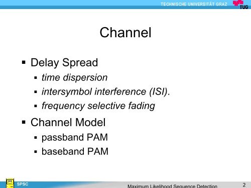 Maximum Likelihood Sequence Detection - spsc