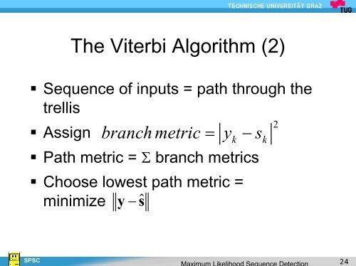 Maximum Likelihood Sequence Detection - spsc