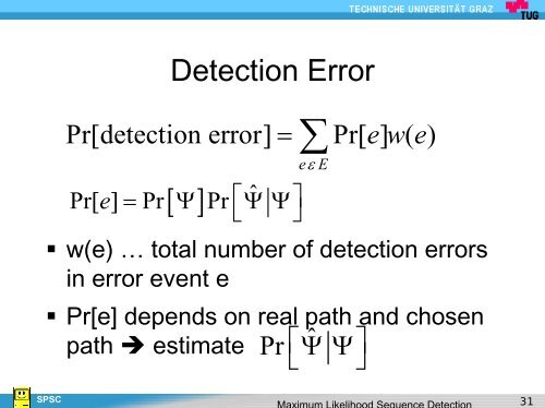 Maximum Likelihood Sequence Detection - spsc