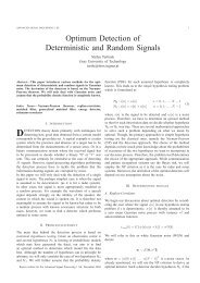 Optimum Detection of Deterministic and Random Signals - spsc