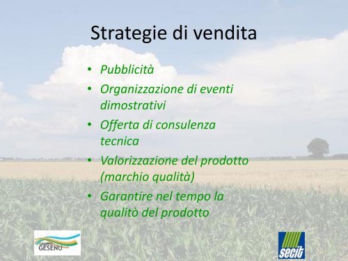 La commercializzazione del compost a Tempio Pausania e Ozieri