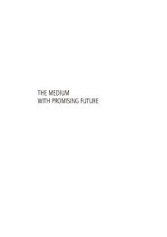 the medium with promising future - ECREA Thematic Sections