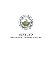 Statuto - Consorzio Italiano Compostatori