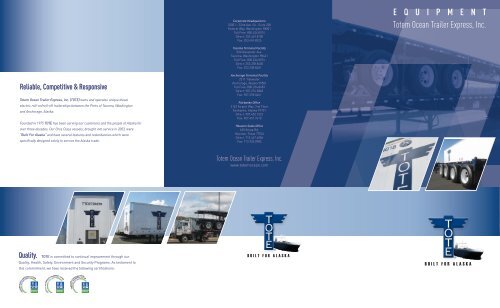 Totem Ocean Equipment Brochure (PDF) - Totem Ocean Trailer ...