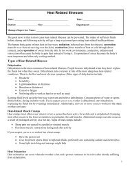 Heat Related Illnesses - sipe