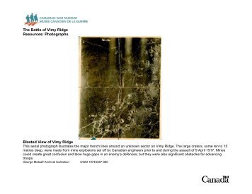 Battle of Vimy Ridge (pdf) - Canadian War Museum