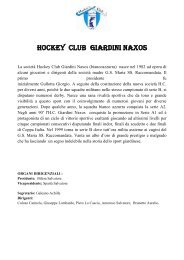 6) Hockey Club Giardini Naxos - Comune di Giardini Naxos