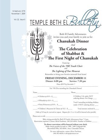 Nov Bulletin 09.indd - Temple Beth El