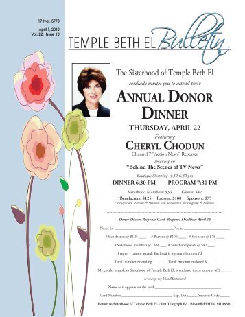 April 10 Bulletin.indd - Temple Beth El