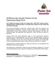 4. Gambrinus Rede und Gambrinus Freunde