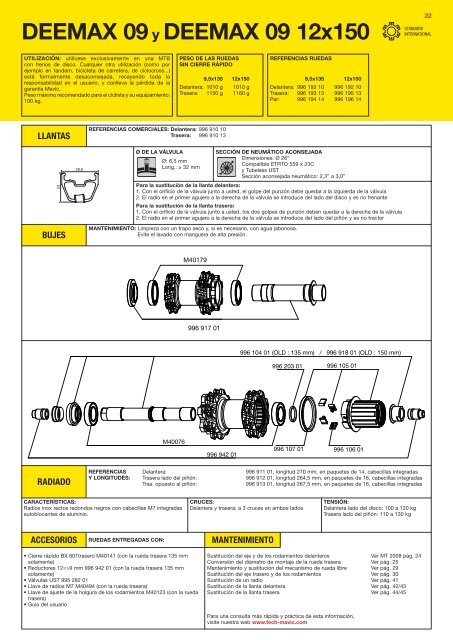 Manual Técnico - tech mavic