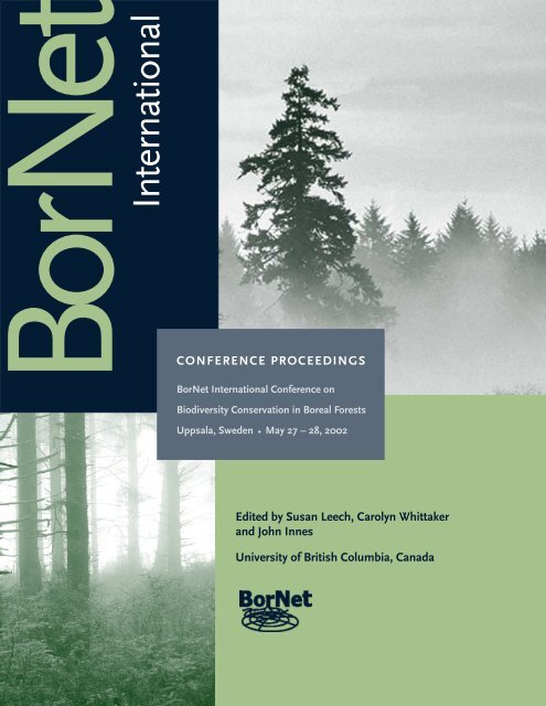 Conference Proceedings - Sustainable Forest Management Network ...