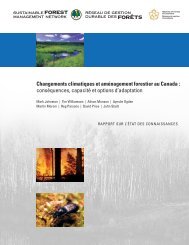 Changements climatiques et aménagement forestier au Canada