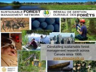 Presentation - Sustainable Forest Management Network Legacy