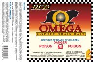 RCO Omega Gopher Grain Bait Specimen Label - Rodent Baits from ...