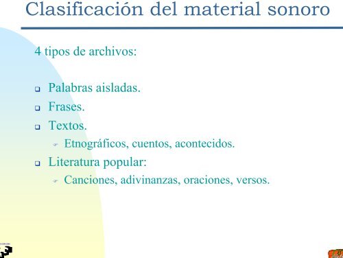 Base de datos Oral y Textual para el euskera (Aurkezpena)