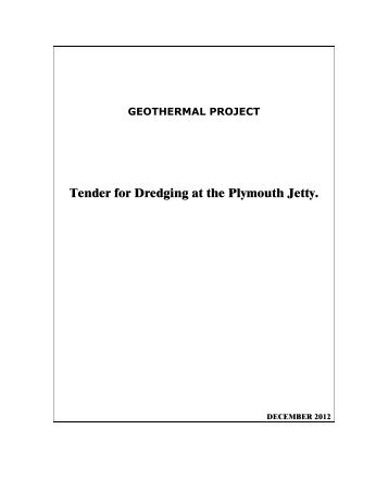 Tender for Dredging at the Plymouth Jetty. - Government of Montserrat