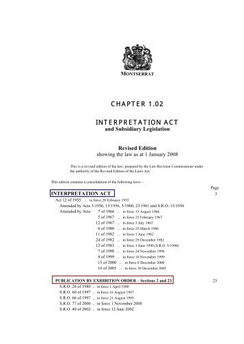 CHAPTER 1.02 INTERPRETATION ACT - Legal Department