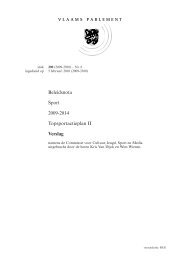 verslag hoorzitting Beleidsnota Sport (PDF) - Cultuur, Jeugd, Sport ...