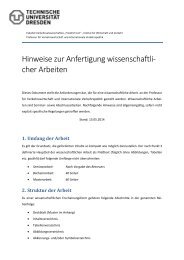 Hinweise fÃ¼r die Anfertigung wissenschaftlicher Arbeiten