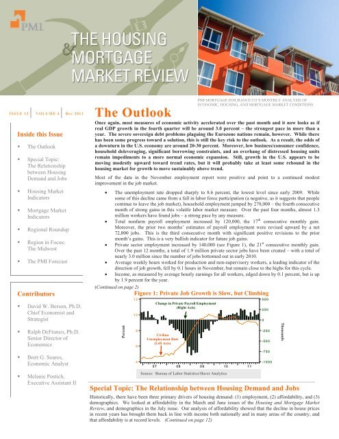 The Housing & Mortgage Market Review ... - PMI Group, Inc.