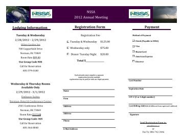 Registration Form - National Storm Shelter Association