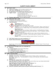 PP-1052 Pattern PlankÂ® MSDS - Tool Chemical Company