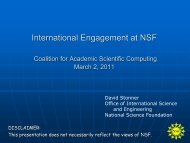 David Stonner - The Coalition for Academic Scientific Computation
