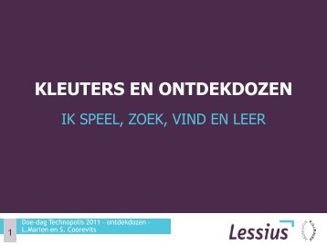 kleuters en ontdekdozen - Technopolis