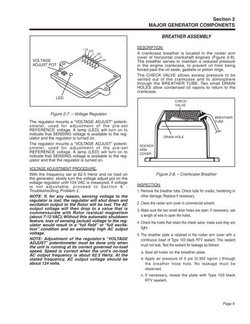 Quietpact 40G Diagnostic Repair Manual Model 4700 - Generac Parts