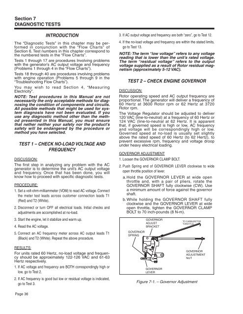 Quietpact 40G Diagnostic Repair Manual Model 4700 - Generac Parts