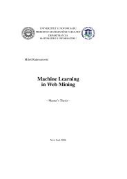 Machine Learning in Web Mining - Chair of Computer Science